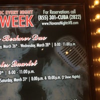 รูปภาพถ่ายที่ Havana Nights Dining &amp;amp; Jazz โดย Richard G. เมื่อ 4/2/2012