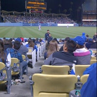 Photo taken at Eating A Dodger Dog by Janiece C. on 5/27/2012