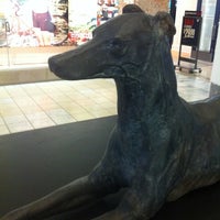Photo taken at Greyhound Statue At Lenox Square by Sean P. on 5/9/2012