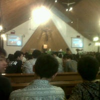 Photo taken at Gereja BHK Kemakmuran by Marcellinus S. on 3/16/2012