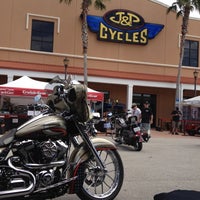 Photo taken at J&amp;amp;P Cycles Destination Daytona Superstore by Steve P. on 3/8/2012