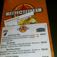 Photo taken at Three Burgers by Laurana F. on 8/5/2012