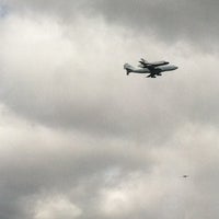 Photo taken at Space Shuttle Enterprise Flyover by Huey O. on 4/27/2012