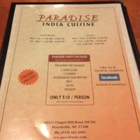 Photo taken at Paradise India Cuisine by Taufik R. on 8/25/2012