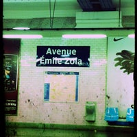 Photo taken at Métro Avenue Émile Zola [10] by Paco F. on 4/19/2012