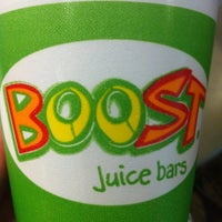 Photo taken at Boost Juice Kiosk by David L. on 3/4/2012
