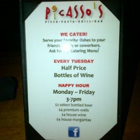 Photo taken at Picasso&amp;#39;s Pizza &amp;amp; Grill by John V. on 3/7/2012