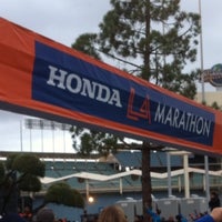 Photo taken at LA Marathon - Starting Line by Joan M. on 3/18/2012