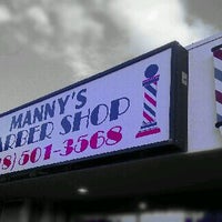 Photo taken at Manny&amp;#39;s Barber Shop by Eric G. on 6/5/2012