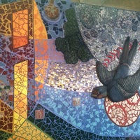 Photo taken at Belmont Ave Underpass Mural by James H. on 3/14/2012