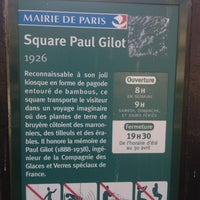 Photo taken at Square Paul Gilot by Jérôme T. on 3/27/2012