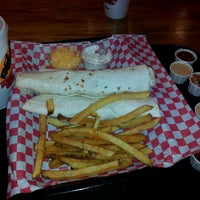 Photo taken at Remington Grill Burgers &amp;amp; BBQ- Raleigh by Chad J. on 8/20/2012