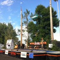Photo taken at Lumberjack Show Stage -MN State Fair by Karl N. on 9/3/2012
