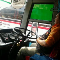 Photo taken at Bus Agramas Lebak Bulus - Bogor (Starting point at Terminal Lebak Bulus) by Permana A. on 5/1/2012