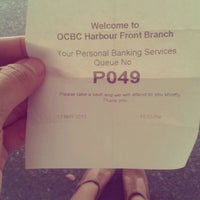 Photo taken at OCBC Bank by Aiyue on 5/12/2012