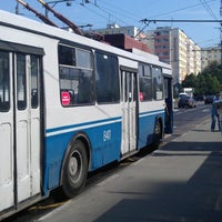 Photo taken at Остановка «Проезд Карамзина, 1» by Alexander M. on 7/6/2012