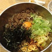 Photo taken at からし亭 韓麺1．0 東京イースト21店 by katomk315 on 3/22/2012