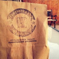 Photo taken at Porchetta &amp;amp; Co. by Jobye K. on 5/26/2012