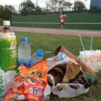Photo taken at Tennis Court @ Suan Rod Fai by Pornprom S. on 5/7/2012