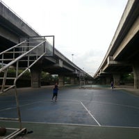 Photo taken at Basketball Court (under the highway) by Lebron M. on 6/21/2012