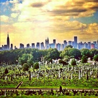 Photo taken at Mount Hebron Cemetery by Raffi A. on 9/3/2012