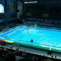 Photo taken at London 2012 Water Polo Arena by Ken H. on 8/10/2012