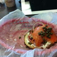 Photo taken at Bagelmania by Alexander R. on 4/15/2012