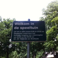 Photo taken at Speeltuin Wilhelminapark by Frank G. on 6/16/2012