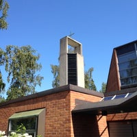 Photo taken at Vuosaaren kirkko by Martti N. on 7/28/2012