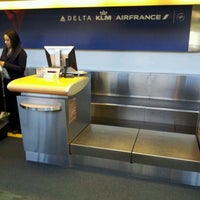 Photo taken at Delta Check-in by Melissa Joven on 4/8/2012