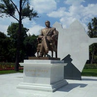 Photo taken at monumento a Heydar Aliyev by Paola T. on 9/2/2012