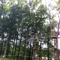 Photo taken at Ohiopyle Zip-line Adventure Course by Allie H. on 8/4/2012
