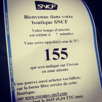 Photo taken at Boutique SNCF by Jérôme T. on 7/23/2012