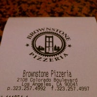 Photo taken at Brownstone Pizzeria by Jeff V. on 4/9/2012