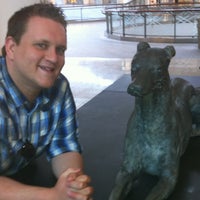 Photo taken at Greyhound Statue At Lenox Square by Mac T. on 4/2/2012
