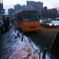 Photo taken at Зупинка автобусів 392,420,422 (Київ-Ірпінь) by Таня Л. on 2/16/2012