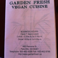 Garden Fresh Vegan Cuisine Downtown North 460 Ramona St