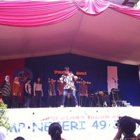 Photo taken at SMP Negeri 49 Jakarta by Adhisty K. on 2/18/2012