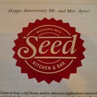 Menu Seed Kitchen Bar American Restaurant In East Cobb