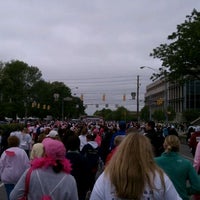 Photo taken at Susan G. Komen Race for the Cure by Abbie Y. on 4/21/2012