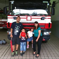 Photo taken at Woodlands Fire Station by Haidah A. on 4/21/2012