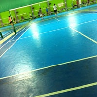 Photo taken at T-SMASH Badminton Sport Club by suttiwan s. on 2/28/2012
