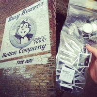 Photo taken at Busy Beaver Button Co. by Sara T. on 5/7/2012