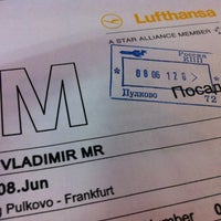 Photo taken at Lufthansa Flight LH 1461 by Vladimir M. on 6/8/2012