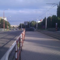 Photo taken at Borská (tram, bus) by Ivan D. on 6/14/2012