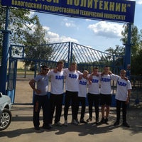 Photo taken at Стадион &amp;quot;Политехник&amp;quot; by Максим Г. on 7/29/2012