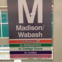 Photo taken at CTA - Madison/Wabash by J. B. on 7/3/2012