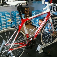 Photo taken at Bob&amp;#39;s Bicycle Shop by Mark P. on 3/7/2012