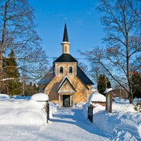 Photo taken at Östersundomin kirkko by Uskotoivorakkaus on 4/11/2012