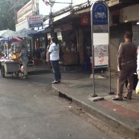 Photo taken at BMTA Bus Stop Thewet Market by Anono on 3/1/2012